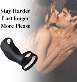 Tornado double ring locking fine ring for Longer Harder Stronger Erection;  Improve Sexual Performance;  Sex Toys for Men Massager Adult Sex Toys for