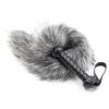 Leather Whip Handle Fox Tail Fur Fetish Ass Spanking Paddle Flogger BDSM Flirt Slave Erotic Sex Toys for Female Male Couples